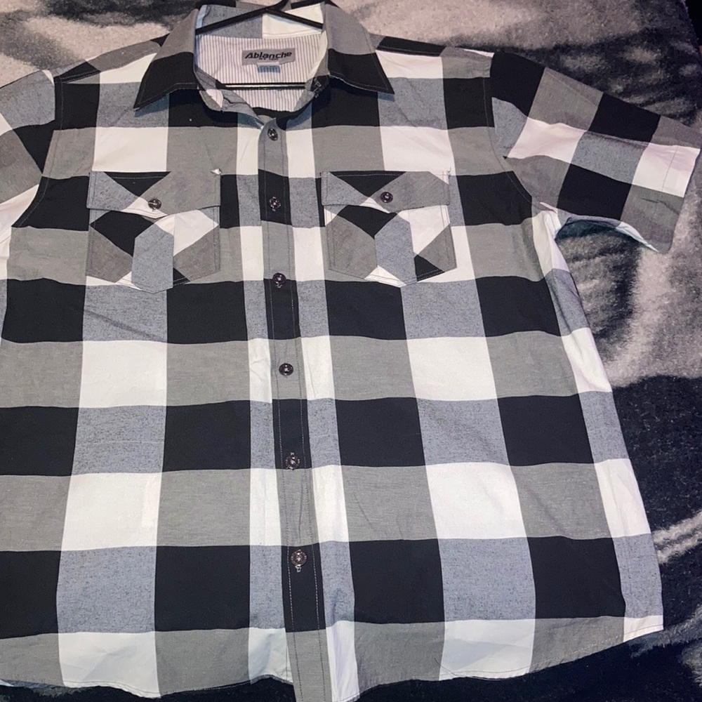 A Blanche checkered button up